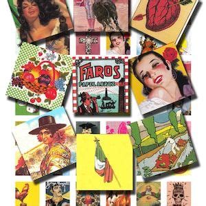 Mexican Loteria Cards Six Pages Of Different Cards Printable Etsy