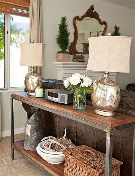 20 Simple Sofa Table Decorating Ideas Behind Couch Sofa Table Decor
