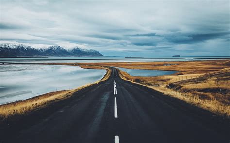 Wallpaper Iceland Road Mountains Lake Fjords 1920x1200 Hd Picture