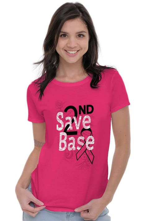 brisco brands breast cancer awareness womens tees shirts ladies tshirts save based pink ribbon