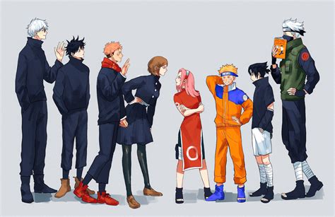 Jujutsu Kaisen X Naruto Anime Crossover Anime Characters Anime Naruto