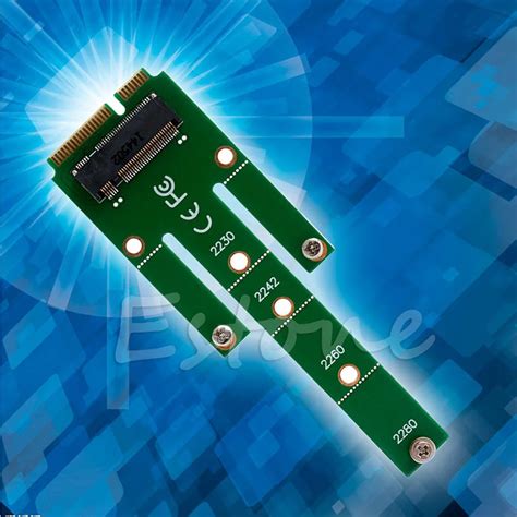 New NGFF M 2 B Key SATA Based SSD To MSATA Adapter Converter Card