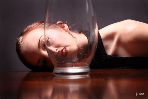 Model Portrait Through A Vase By Jklune Redbubble