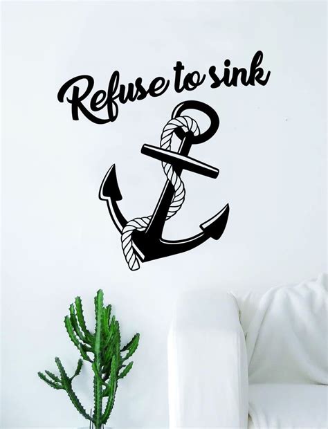 Anchor Quotes Nautical Quotes Vinyl Wall Art Decals Wall Decal