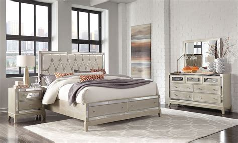 Discover everything about it here. Mirror Storage Bedroom Set (Champagne) by Global Furniture ...