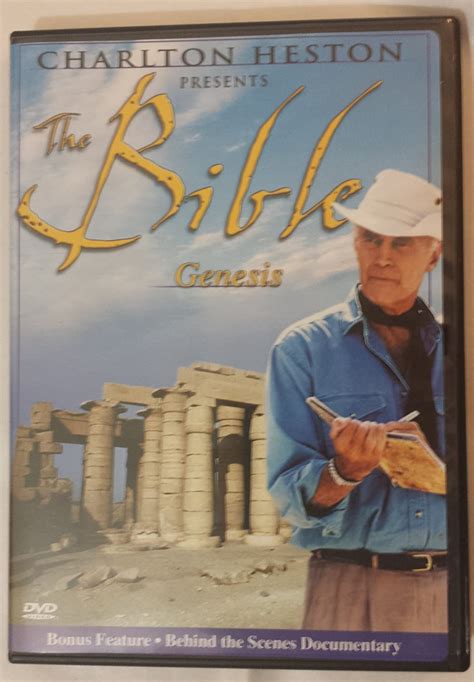 charlton heston presents the bible 4 dvd set plus bonus feature behind the scenes