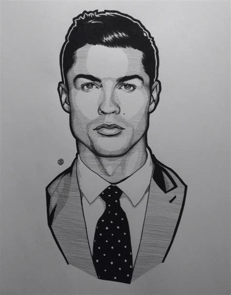 Cristiano Ronaldo Cool Art Drawings Drawings Caricature