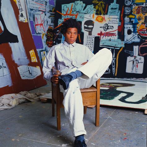 Brad Branson Jean Michel Basquiat Sitting Leg Crossed Venice Beach
