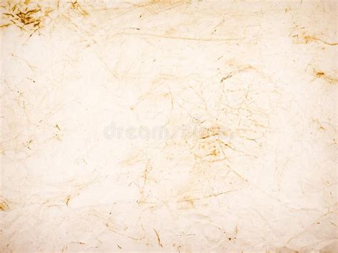 Rough Beige Paper Grunge Background Texture For Design Stock Photo