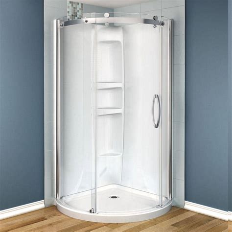 Maax Olympia 36 In X 36 In X 78 In Shower Stall In White 105972 000