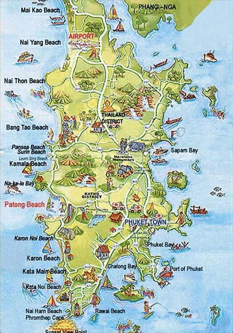 Phuket Map Phuket Travel Phuket Thailand Holiday