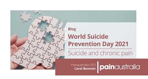 World Suicide Prevention Day 2021 Suicide And Chronic Pain