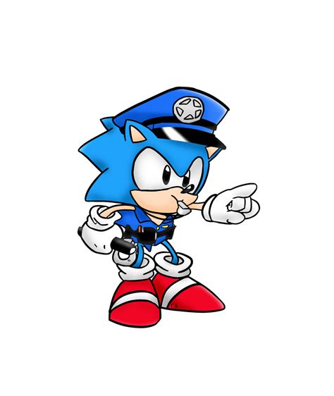 Sonic The Police Officer By Georgedaris On Deviantart