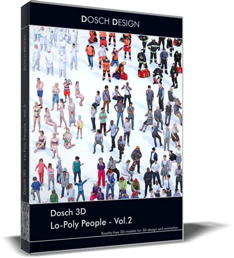 Vr Ar Ready Dosch 3d Lo Poly People Vol 2 Cgtrader