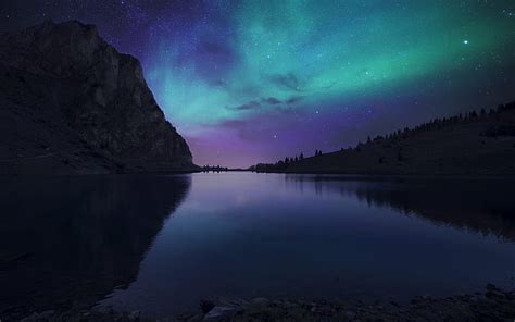 Hd Wallpaper Canada Northwest Territories Star Yellowknife Aurora