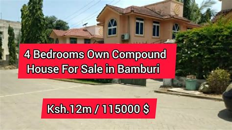 4 Bedrooms House For Sale In Bamburimombasa Youtube