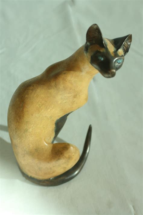 Siamese Cat Quin Bronze Sculpture South Africa
