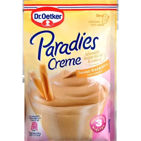 Dr Oetker Paradise Cream Cream Caramel To Order From Germany