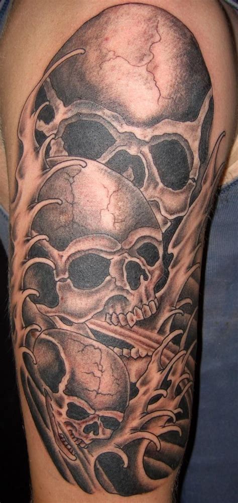 Skull Sleeve Tattoos For Men Full And Half Sleeve