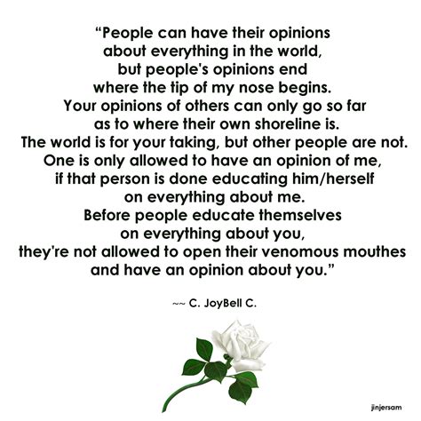 Quotes About Opinions Not Mattering Quotesgram