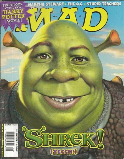 Original Vintage June 2004 Mad Magazine 442 Shrek Harry Potter Martha