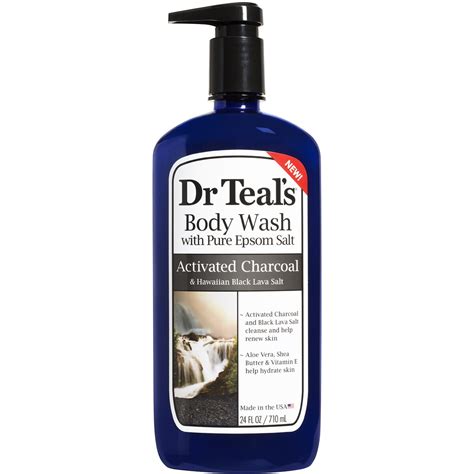 Dr Teals Activated Charcoal Body Wash 710ml Big W
