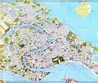 Venice Street Map - Venice Italy • mappery | Venice map, Venice city ...