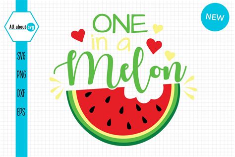 One In A Melon Svg Watermelon Svg Summer Svg 731586 Cut Files
