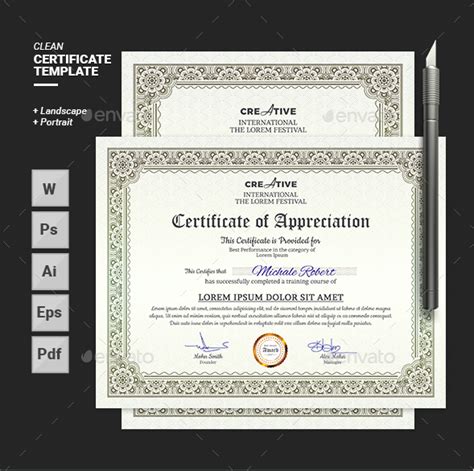 12 Good Citizenship Award Certificates Psd Word Ai Indesign