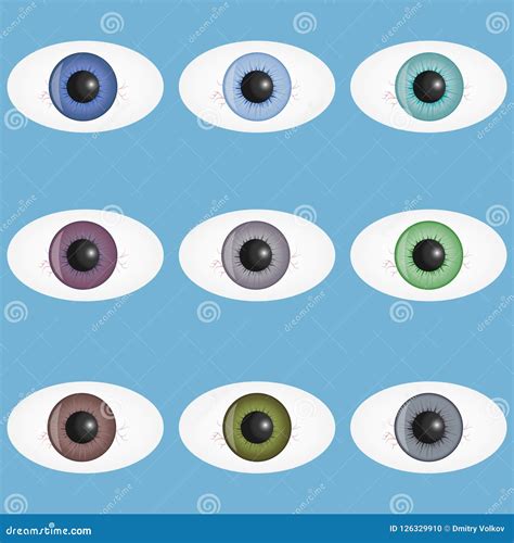 Eyes With Pupils Of Different Colors Stock Photo