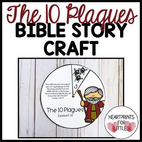 Moses And The 10 Plagues Bible Craft For Kids Moses Craft Etsy