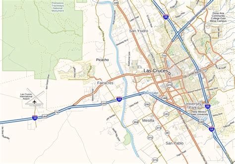 Las Cruces International Airport Map New Mexico
