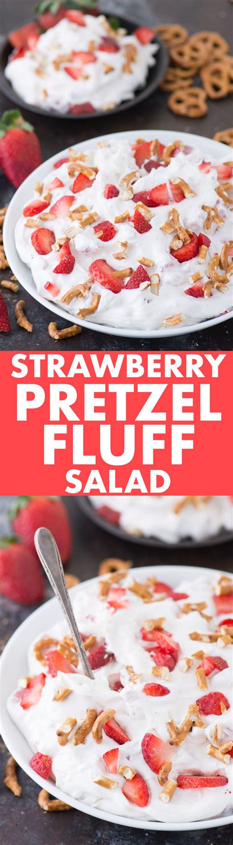 Strawberry Pretzel Fluff Salad A Dessert Salad That Reminds Us Of The