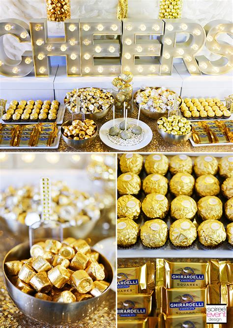 The Gold Trend How To Set Up A Holiday Gold Candy Table