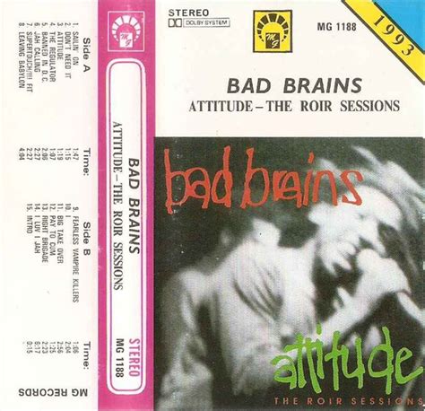 Bad Brains Attitude The Roir Sessions 1993 Cassette Discogs