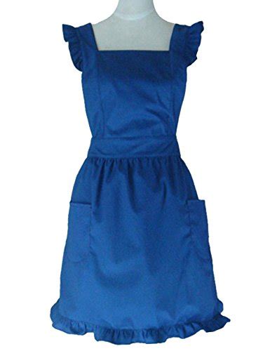 Hyzrz Cute Lovely Cotton Retro Kitchen Cooking Aprons For Women Girls Vintage Baking Sexy