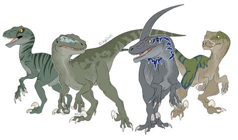 Fa Raptor Squad Blue Jurassic World Jurassic World Dinosaurs