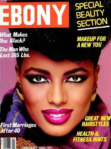 wanakee pugh ebony magazine january 1983 cover ebony magazine vintage black glamour ebony