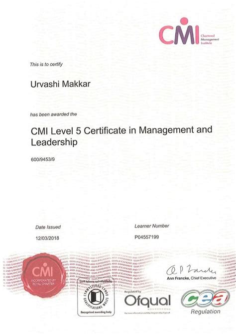 The certificate in fund raising management recognizes and substantiates a commitment to fundraising leadership through the completion of four key courses. Director General, GLBIMR Awarded with CMI Level 5 ...