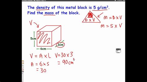 Density Mass Volume Mathscast Youtube