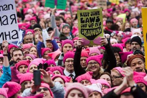 Womens Marches More Than One Million Protesters Vow To Resist