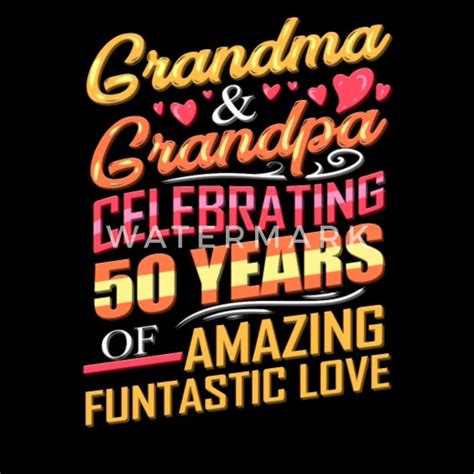 50th Anniversary Grandma And Grandpa Celebrating Womens T Shirt