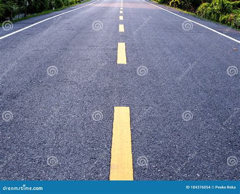 Yellow Line On Asphalt Road In Asia Stock Photo Image Of Driving