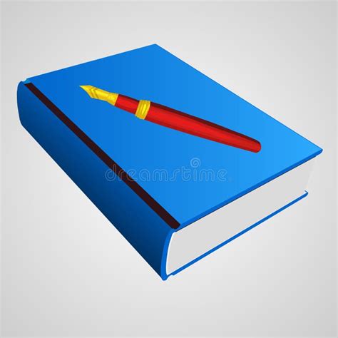 Blue Book Isolated Illustration Stock Vector Illustration Of Paper
