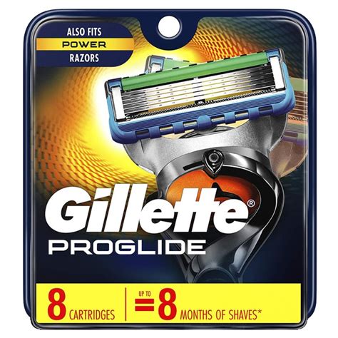 gillette proglide power men s razor blade refills 8 ct pack of 2 tanga