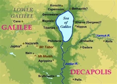 Galilee Map Early Church History