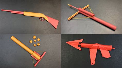 How To Make Paper Gun Origami Weapons How To Make Paper Things