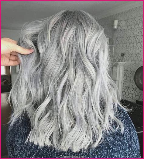 25 Silver Hair Color Parece Que São Absolutamente Lindo Reflexos No