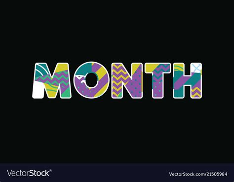 Month Concept Word Art Royalty Free Vector Image