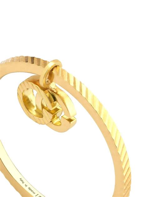 Gucci 18kt Yellow Gold Gg Running Ring Farfetch